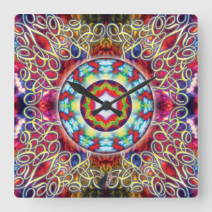 Orbz Kaleid Square Wall Clock