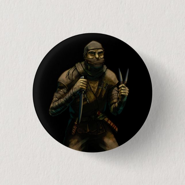 Orc Assassin 3 Cm Round Badge (Front)