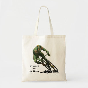 Orc Cyclist Bike Racing Fantasy Art Budget Tote Bag