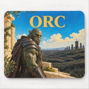 Orc, Gothic Fantasy Monster Mouse Pad