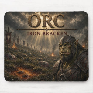 Orc Iron Bracken Dark Realism Mouse Pad