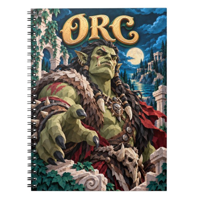 Orc, Paper Cut Monster Notebook (Front)