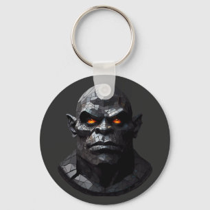 Orc Portrait Key Ring