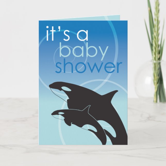 Orca Baby - Baby Shower Invitation (Front)