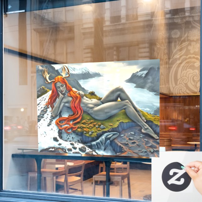 Orca Beneath the Goddess (Cafe Window)