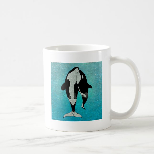 Orca Blue Coffee Mug (Right)