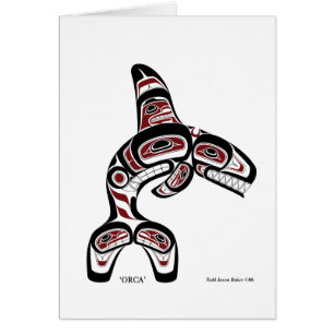 Orca card by Todd Baker