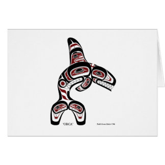 Orca card by Todd Baker