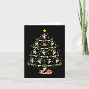 Orca Christmas Tree Lights Funny Sea Animal Orca W Card