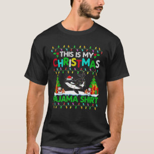 Orca Christmas Xmas Santa Hat Pajama Shirt Orca Lo