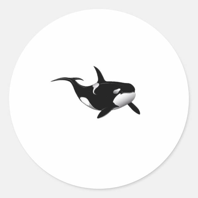 ORCA CLASSIC ROUND STICKER (Front)