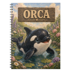 Orca Cute Baby Storybook Nursery Animal Notebook