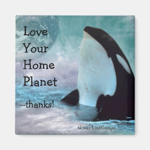 Orca Earth / Love Your Home Planet Magnet
