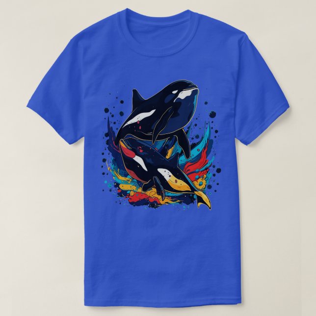 Orca Fathers Day T-Shirt (Design Front)