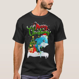 Orca Fish Lover Xmas Decorations Santa Orca Christ T-Shirt