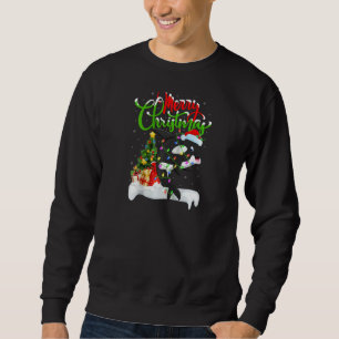 Orca Fish Xmas Decorations Santa Orca Christmas R Sweatshirt