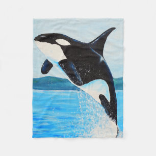 Orca Fleece Blanket