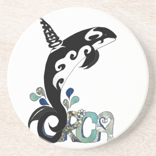 Orca Freedom Art Coaster (Front)