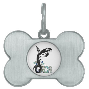 Orca Freedom Art Pet Tag