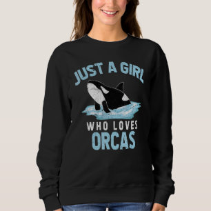 Orca Girls Women Ocean Animal Killer Whale Sweatshirt