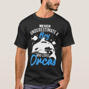 Orca  Graphic For Boys Men Kids Whale 4 T-Shirt