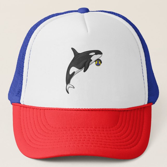 Orca Handball player Handball Trucker Hat (Front)