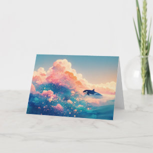 Orca in Enchanted Waters Card