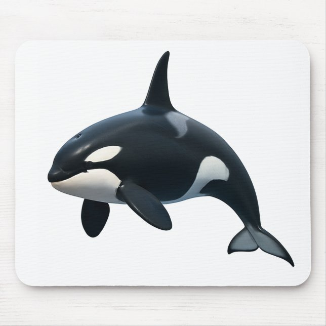 Orca in Motion Mouse Pad (Front)