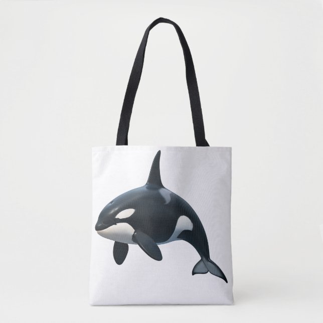 Orca in Motion Tote Bag (Front)