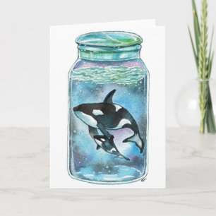 Orca in the Jar Card