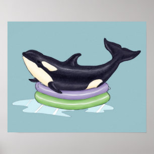 Orca kiddie pool poster