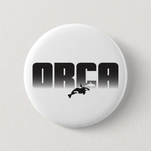 Orca Killer Whale 6 Cm Round Badge