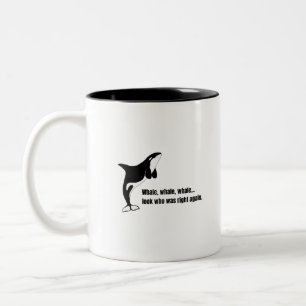 Orca - Killer Whale - Animal Puns - Funny Animal Two-Tone Coffee Mug