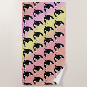 Orca Killer Whale Beach Towel