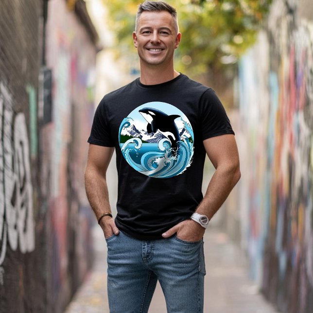 Orca Killer Whale Blue Ocean T-Shirt (Creator Uploaded)