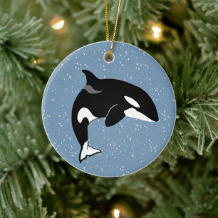 Orca Killer Whale Ceramic Ornament