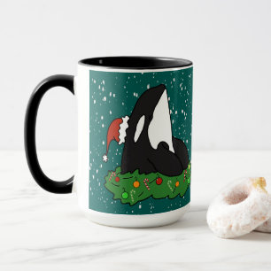 Orca Killer Whale Christmas Mug