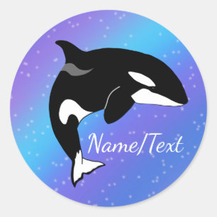 Orca Killer Whale Classic Round Sticker