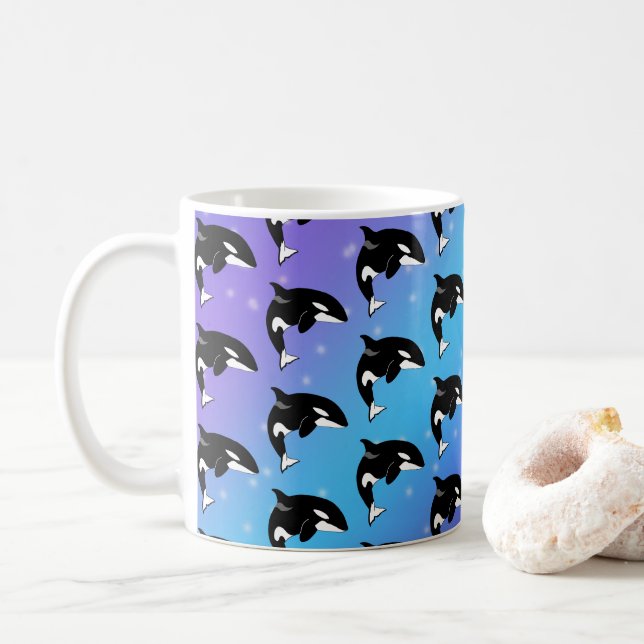 Orca Killer Whale  Coffee Mug (With Donut)