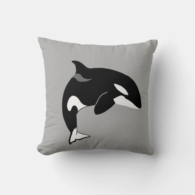 Orca Killer Whale  Cushion (Front)
