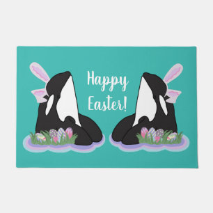 Orca Killer Whale Easter Doormat