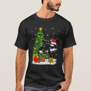Orca Killer Whale Family Matching Santa Orca Chri T-Shirt