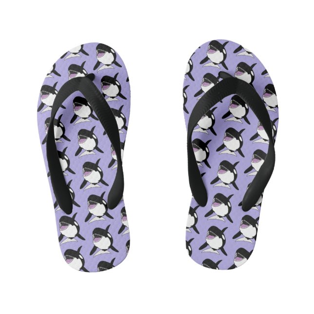 Orca Killer Whale  Kid's Thongs (Footbed)