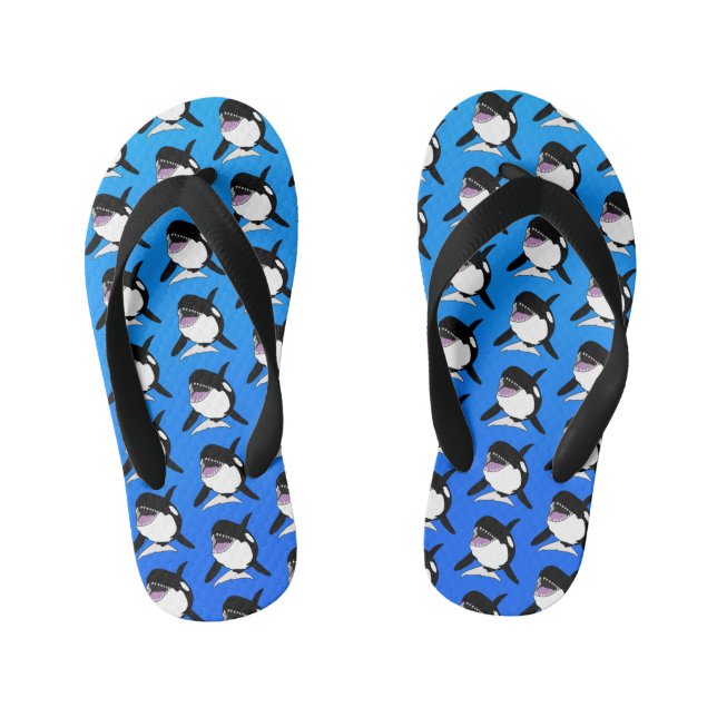 Orca Killer Whale  Kid's Thongs (Footbed)
