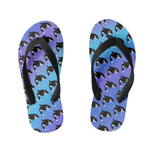 Orca Killer Whale Kid's Thongs (Footbed)