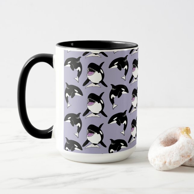 Orca Killer Whale  Mug (With Donut)