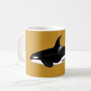 Orca / Killer Whale Mug Yellow