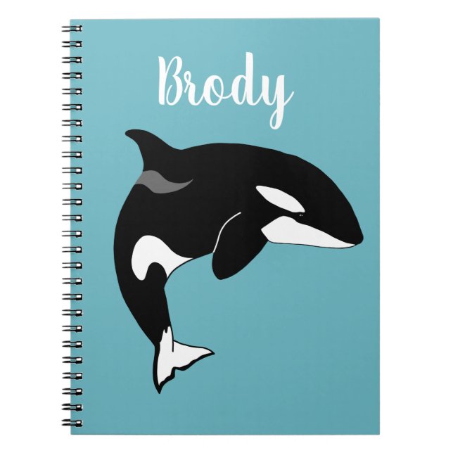 Orca Killer Whale  Notebook (Front)