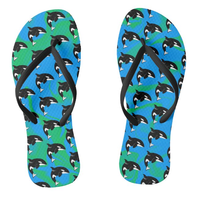 Orca Killer Whale Thongs (Footbed)