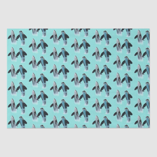 Orca / Killer Whale Tissue Paper  (Front)